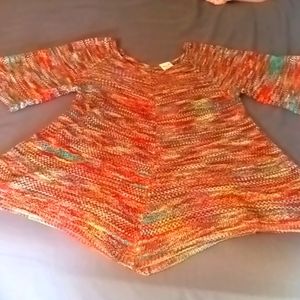 Rainbow crochet top